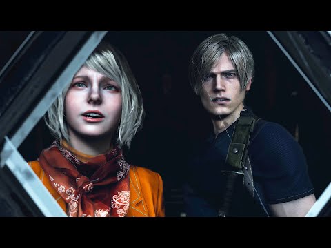 Resident Evil 4 Remake - Leon meets Ashley for the First Time (4K)