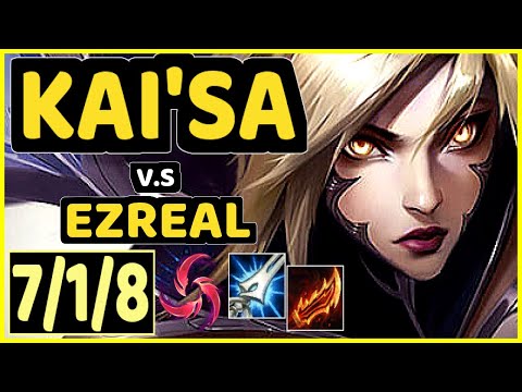 DUDSTHEBOY (KAI'SA) vs EZREAL - 7/1/8 KDA BOTTOM ADC CHALLENGER GAMEPLAY - BR
