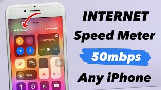 Internet Speed Meter on iPhone - How to Enable Data Speed on iPhone statusbar on iPhone