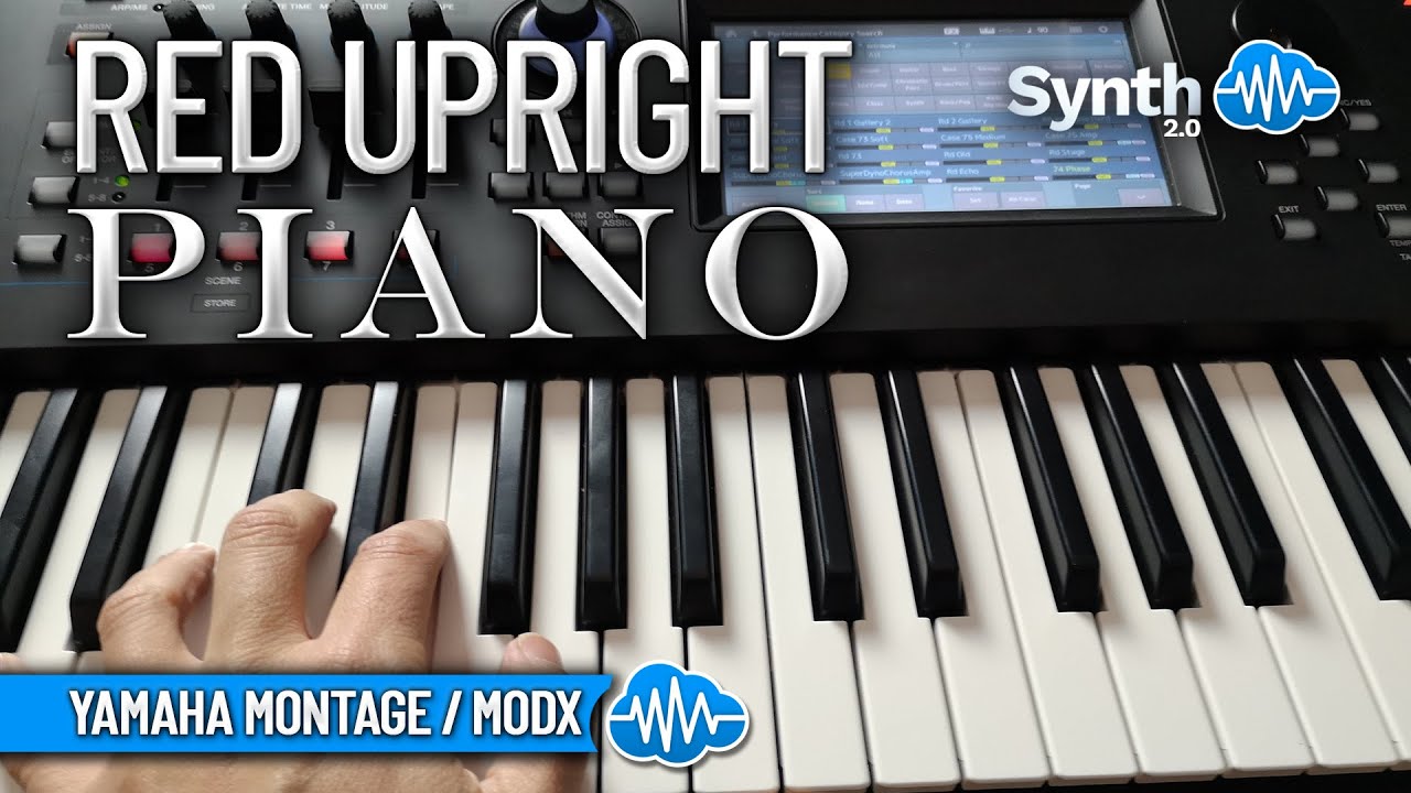 PRS012 - ( Bundle ) - Red Upright Piano + Ultimate Pianos V2 - Yamaha MODX / PLUS / M - Video Preview 1
