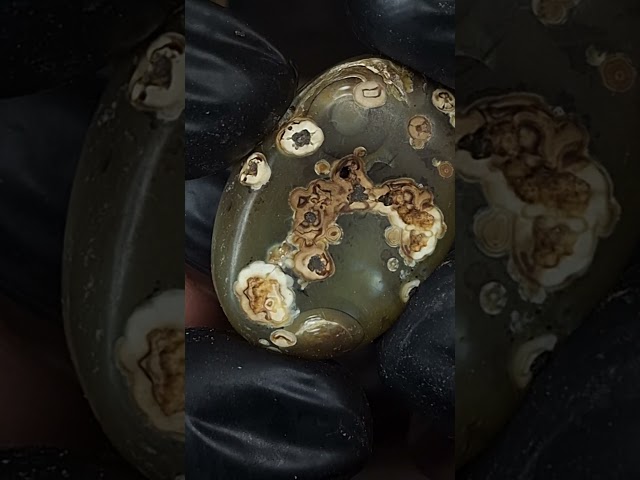 حجر عقيق بافوري مصور طبيعي