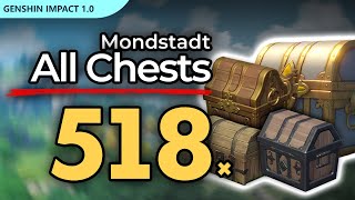All 518-523 Chests Location in Mondstadt | Genshin Impact 1.0