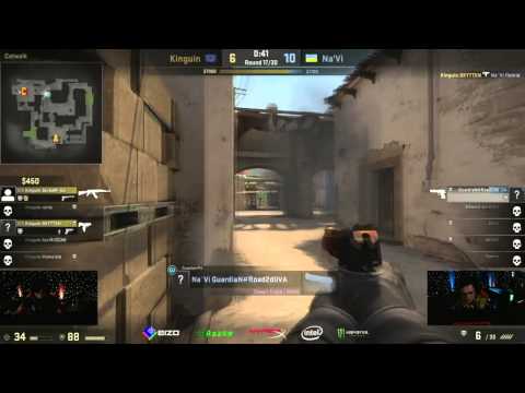 Na'Vi GuardiaN insane 1v2 vs. Team Kinguin