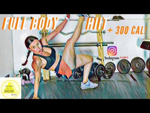 Instagram LIVE 72 (22 Junho) - Full Body HIIT! + de 300 cal | Carolina NOW