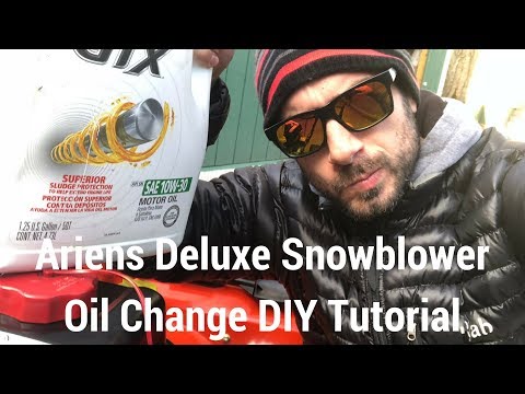 How to Change Ariens Deluxe 28 Snowblower Oil