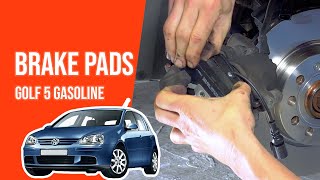 Youtube thumbnail of video "How to replace the front brake rotors and pads Golf 5 1.4 16V 🚗"
