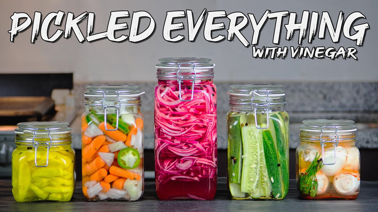How To Quick Pickle Anything - Easy Cooking Technique Everyone Should Know.