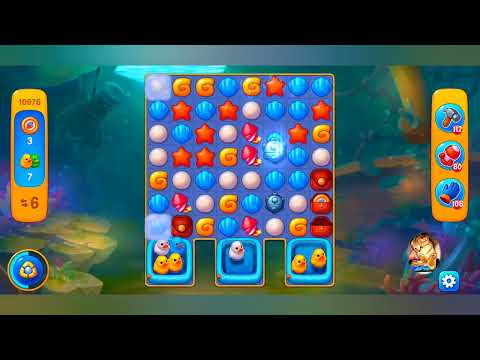 фишдом 2022  #  10976 уровень - прохождение без бустеров # Fishdom,   10976  level - no Boosters.