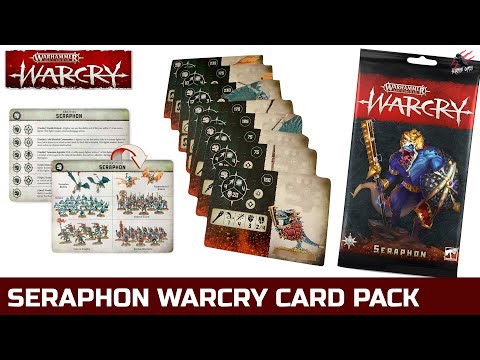 WARCRY SERAPHON CARD PACK - Unboxing Review - Warhammer Seraphon Warband Fighter Cards & Abilities