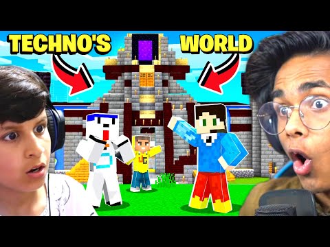 I. M. Bixu - I SURPRISED Piyush Joshi with Techno Gamerz MINECRAFT WORLD