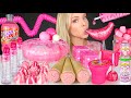 ASMR Pink Mousse Cake Swedish Berries Raspberry Lemonade Mountain Dew Marble Cake Mukbang 먹방