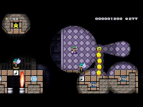 ハックンたちの館/Ninji's House by ワルイージ♪ 🍄 Super Mario Maker 2 😶 No Commentary　⚿abr