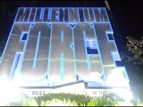Off-ride footage of a Millennium Force train