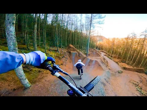 RIDING THE SICKEST DOWNHILL MTB JUMPS FOR SLOPEDURO BIKE TRICKS!!