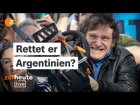 Warum Argentiniens Präsident Milei eine Auszeichnung von deutschen Ökonomen erhält | ZDFheute live