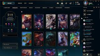 Selling League of Legends Account (312 skins! All champs!)