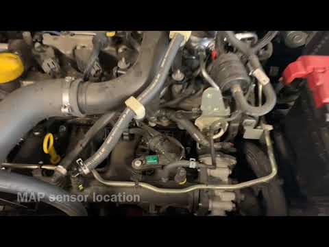 2015 Nissan Qashqai ll Petrol Manifold Pressure MAP Sensor Location