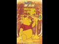 Opening To Winnie The Pooh And The Honey Tree UK VHS 1991