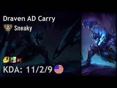 Draven AD Carry vs Lucian - Sneaky - NA Challenger Patch 7.6