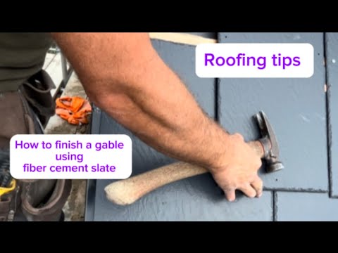 Efficient Technique for Finishing Slate Roof Verges”