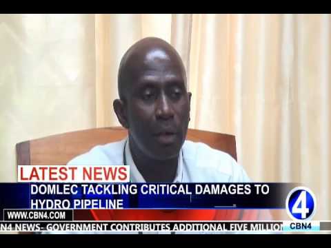 DOMLEC TACKLING CRITICAL DAMAGES TO HYDRO PIPELINE