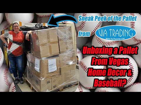 Unboxing a Pallet of Home and Kitchen items & we found Baseball items. Plus a Via Trading sneak Peek