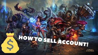 How To Sell Your Account | League Of Legends