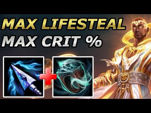 MAX LIFESTEAL AND MAX CRIT CHANCE (A-Z Olorun) - Season 8 Masters Ranked 1v1 Duel - SMITE
