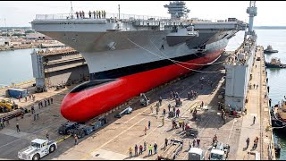 Download lagu How US Navy Rolling Out Newly Repaired $13 Billion Supercarrier From Dry Dock mp3