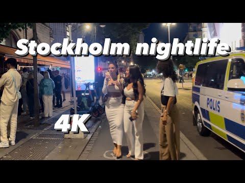 Stockholm 🇸🇪 Nightlife 4K | Sweden | Walking in Östermalm | Stureplan