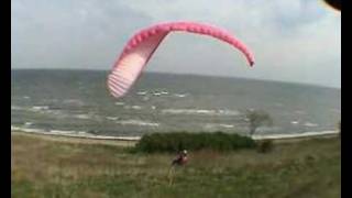 preview picture of video 'Paragliding in Ejerslev Denmark - Start mishap'