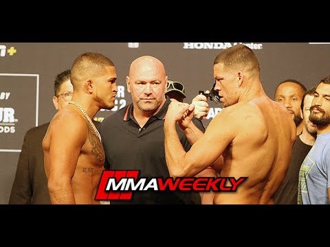 UFC 241 Ceremonial Weigh-Ins: Nate Diaz vs Anthony Pettis