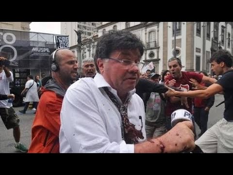 Marcelo Madureira é expulso de protesto no Rio aos gritos de “canalha”, “golpista” e “fascista”