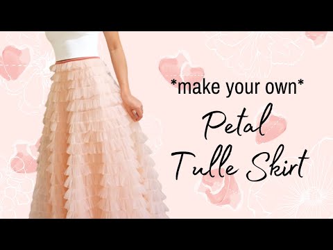 *make your own* Dior-inspired Frill Tulle Skirt Tutorial (Petal Tulle Skirt)