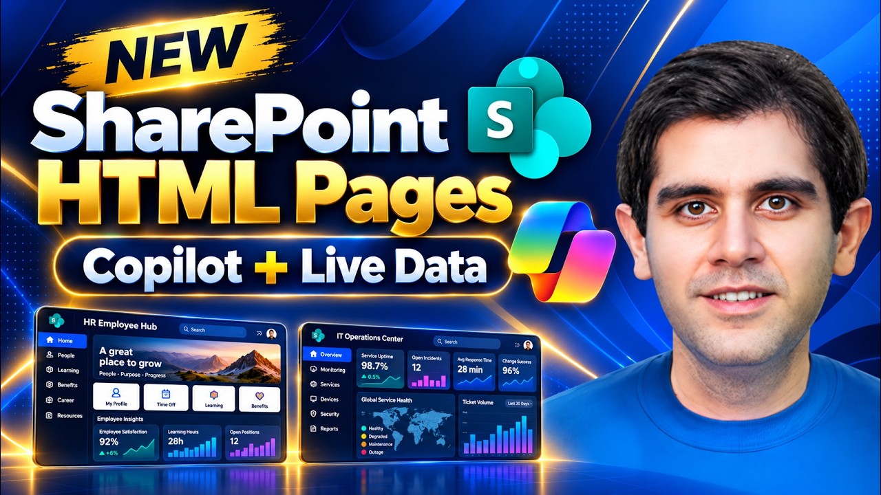 NEW SharePoint HTML Pages! Create Stunning Pages with Copilot