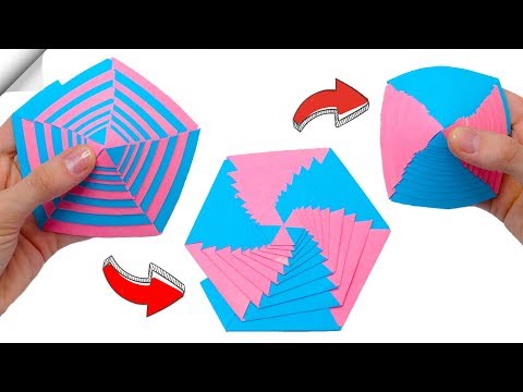 DIY crafts easy Paper toy antistress transformer