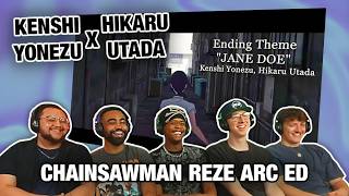 Kenshi Yonezu &amp; Hikaru Utada  &#39;JANE DOE&#39; 米津玄師, 宇多田ヒカル  Chainsaw Man Reze Arc Ending Theme Reaction