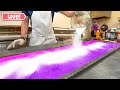Making FIZZY Raspberry Hard Candy LIVE