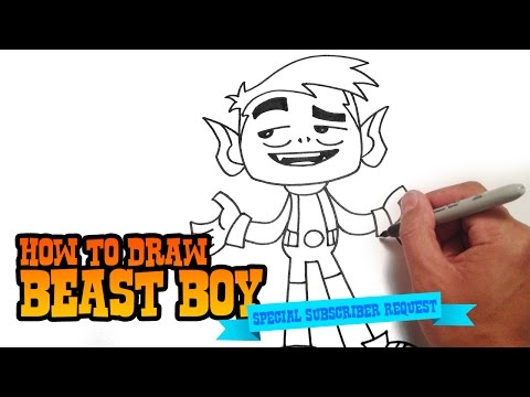 How to Draw Beast Boy | Teen Titans GO