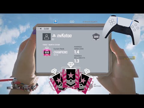 THE 1v5 CHAMPION CLUTCH + BEST *NO RECOIL* SENSITIVITY & SETTINGS (PS5/XBOX) - Rainbow Six Siege