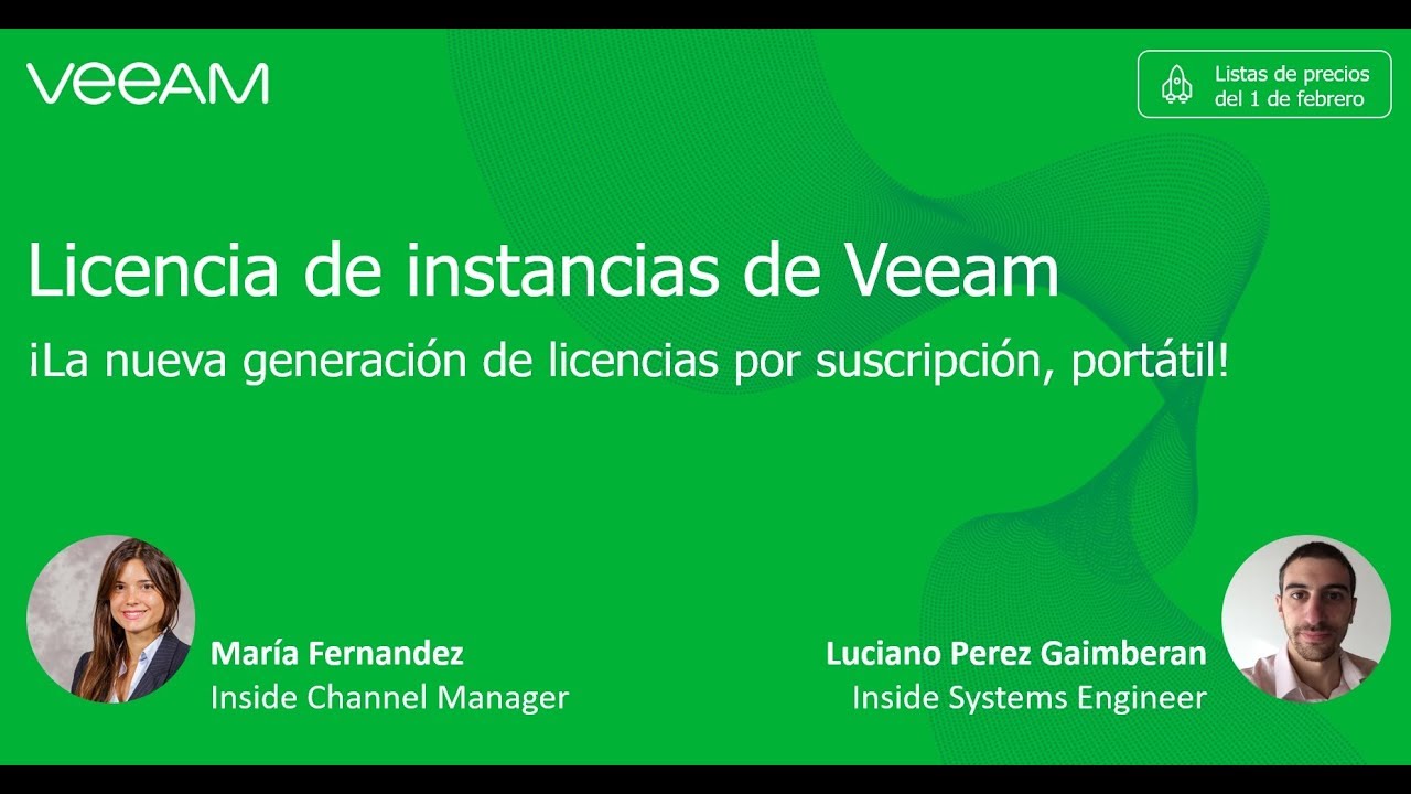 Modelo de licencias de instancia de Veeam video