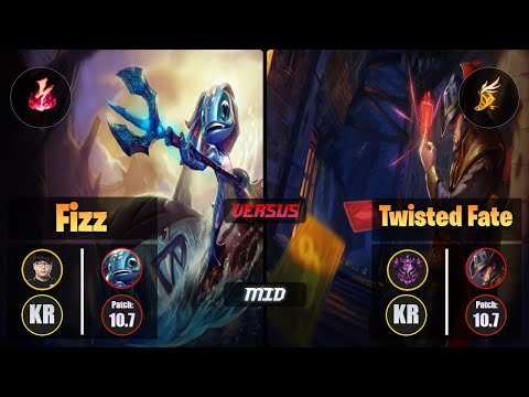 Lava FIZZ (Mid) [Electrocute] VS TWISTED FATE - Master KR Patch 10.7