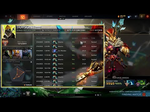 Yapzor checks Topson's match history after owning the game with Muerta