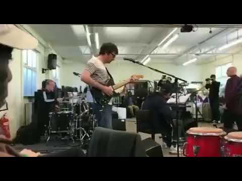 Blur rehearsing Clover Over Dover for Africa Express: the Circus 2019