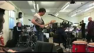 Blur rehearsing Clover Over Dover for Africa Express: the Circus 2019
