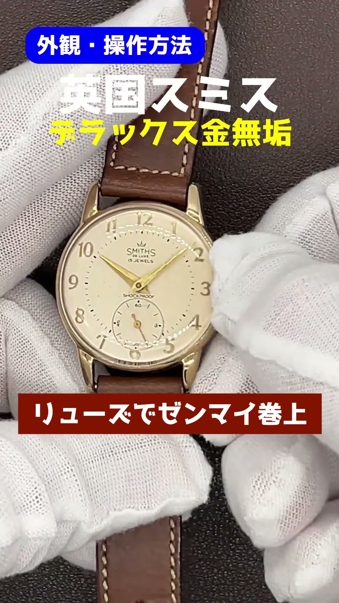HA-7267| スミス デラックス 9KYG 金無垢 デニソン社製ケース スモール