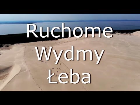 Ruchome Wydmy z lotu ptaka. Słowiński Park Narodowy.