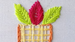 Allover embroidery stitch tutorial,beautiful hand embroidery design,basic embroidery stitch tutorial