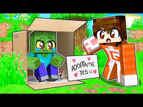 ¡NADIE ADOPTO AL BEBE ZOMBIE EN MINECRAFT! 🧟😭 | ¿SERA ADOPTADO O VIVIRA EN LA CALLE?