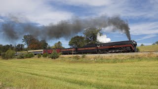 THE FIRST EXCURSION OF THE N&W #611 - The Queen Of Steam Blows Her Whistle Through Snyder, VA